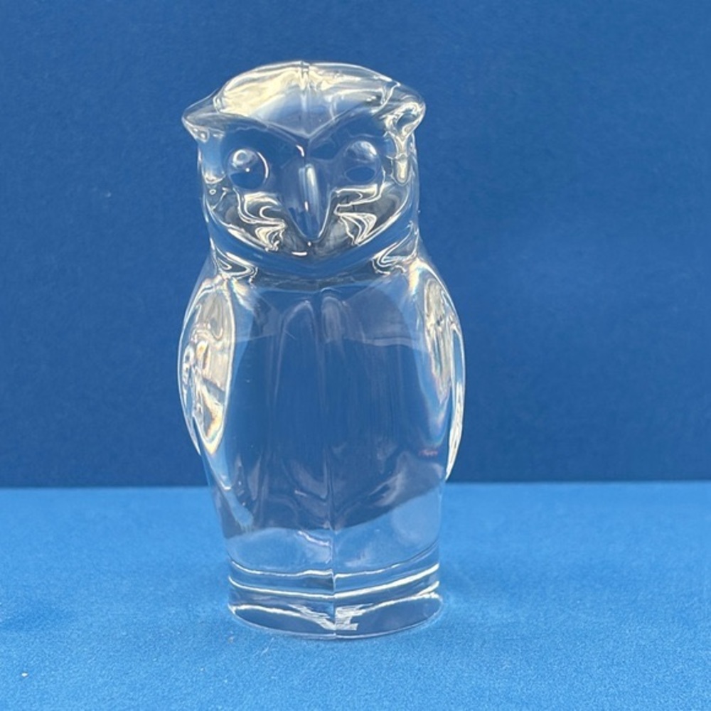 Vintage Villeroy & Boch Crystal Owl Paperweight